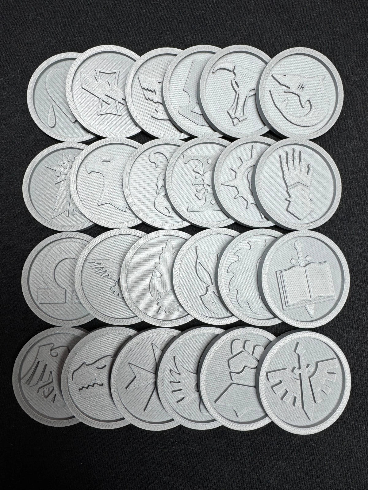 Game Tokens of a Grim Dark nature